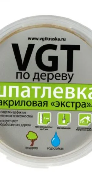 Шпатлевка по дереву "Экстра"махагон 0,3 КГ (6) "ВГТ" 43 998