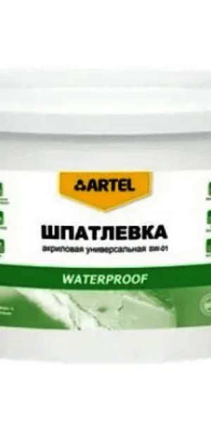 Шпатлевка "Артель" 3кг. SW  универсальная водостойкая (ведро)
