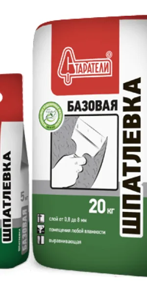 Шпатлевка Старатели Базовая 5кг на белом цементе