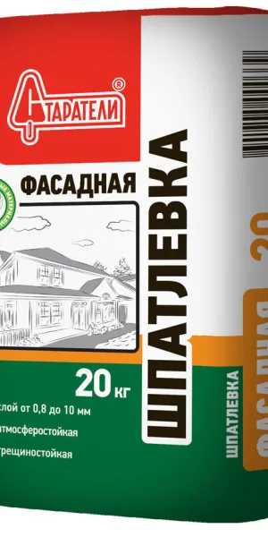 Шпатлевка Старатели Фасадная цементная 20 кг Серая