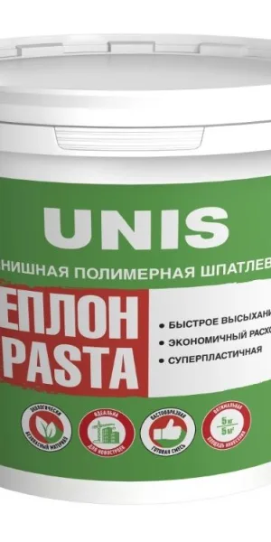 Шпатлевка Юнис Теплон Pasta 5 кг Финишная полимерная