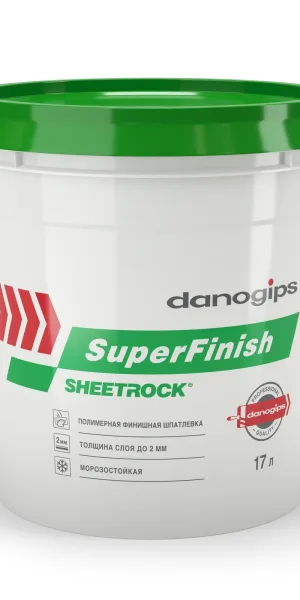 Шпатлевка DANOGIPS SuperFinish 28кг/17л Sheetrock