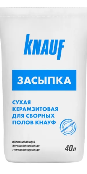 Засыпка сухая керамзитовая Кнауф (Knauf) 20кг. фракция 0-5мм (0,04м3)