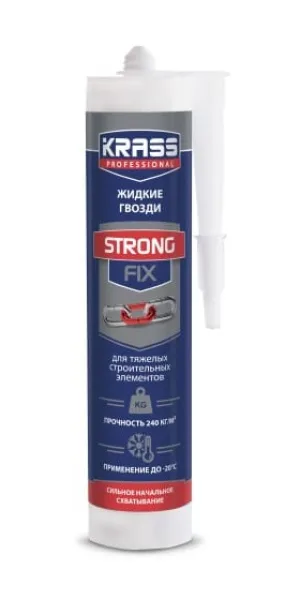 Клей KRASS ЖГ Strongfix для тяжелых элементов 280 мл 9591365