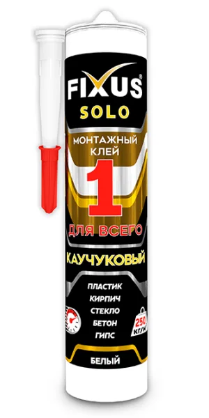 Клей монтажный Идеал Фиксус Соло-250 белый 280мл