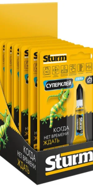 Клей Sturm обувной желтый 30мл 08-18-58