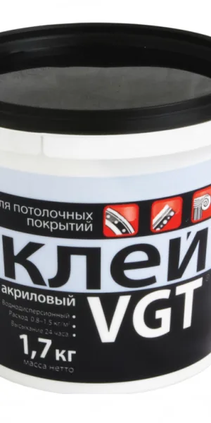Клей акриловый для потолочных покрытий 1,7кг  ВГТ