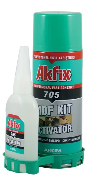 Клей экспресс Akfix 705 125гр клей + 400мл активатор AN705_125