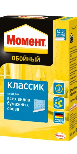 Клей обойный "Момент" Классик 500гр для бумажных обоев 765166