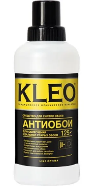 Средство- концентрат "KLEO" DELETE 75 для удаления старых обоев 250мл, 75м2