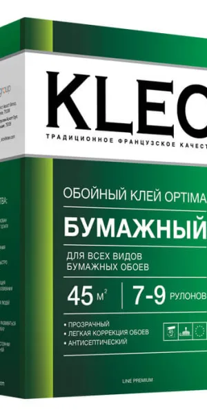Клей обойный "KLEO" OPTIMA 7-9 для бумажных обоев (35-45м2, 160г)