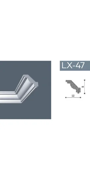Плинтус потолочный NMC LX-47 /2000х45х50мм /