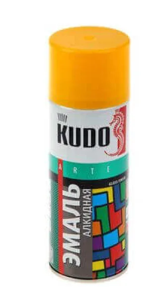 Эмаль KUDO универсальная 3P Technology глянцевая 520 мл желтая