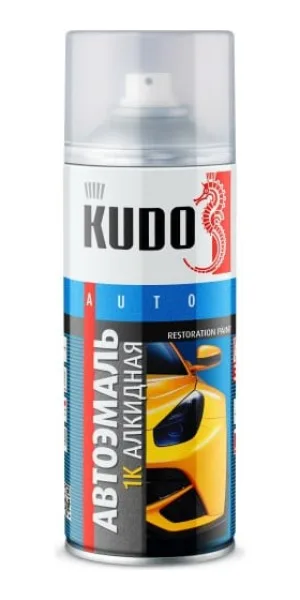 Краска аэрозольная автомобильная ремонтная Черная 601 "Kudo" 520мл. KU-4034