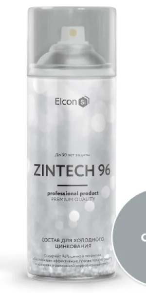 Грунт-эмаль цинконаполненная Elcon Zintech 96% серая 520мл