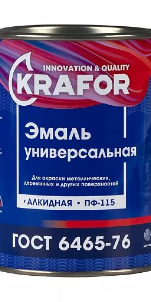 Эмаль Krafor ПФ-115 0,8кг Синяя 26 055