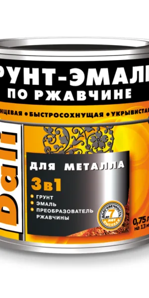 Грунт-эмаль по ржавчине Dali 0,75л Зеленый мох RAL 6005