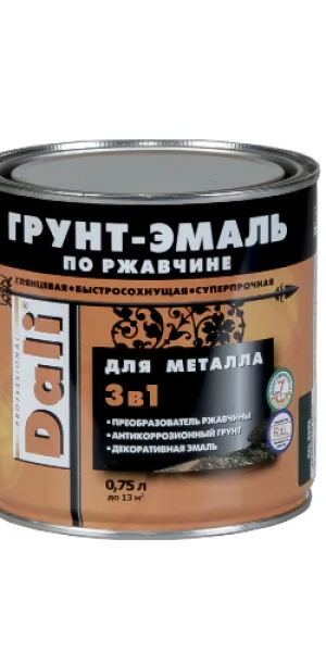 Грунт-эмаль по ржавчине Dali 0,75л Зеленый мох RAL 6005