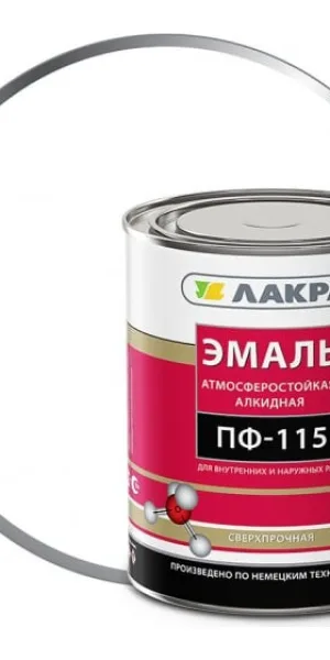 Эмаль Лакра ПФ-115 1кг Белая матовая