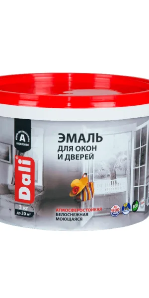Эмаль Dali для окон и дверей акриловая 3кг