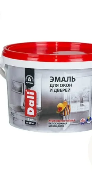 Эмаль Dali для окон и дверей акриловая 3кг