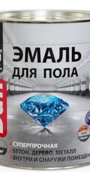 Эмаль Dali для пола алкидно-уретановая красно-коричневая RAL 3009 2л