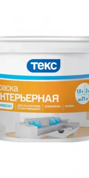 Краска Текс для стен и потолков 3кг