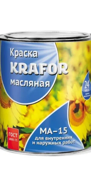 Краска Krafor МА-15 сурик железный 2,5кг