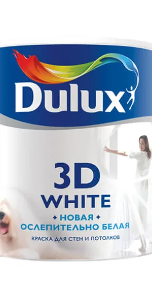 Краска Dulux 3D White ослепительно белая матовая BW 2,5л