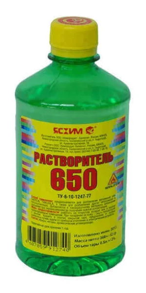 Растворитель 650 0,5 л Ясхим Новгород пэт