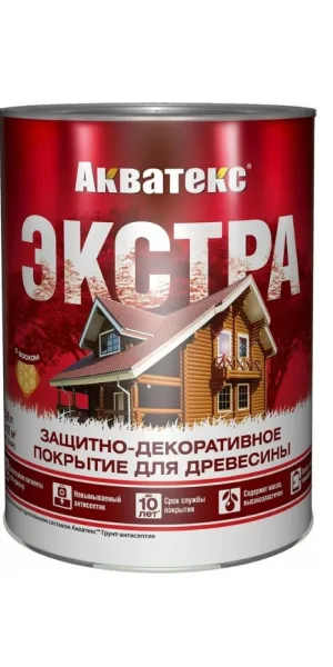 Антисептик для дерева Акватекс Экстра  0,8 л. Белый