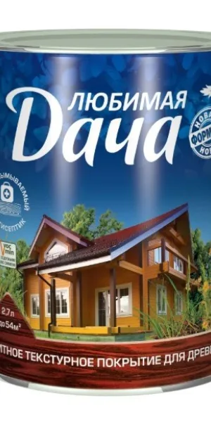 Антисептик для дерева Любимая дача 2,7 л рябина арт70019