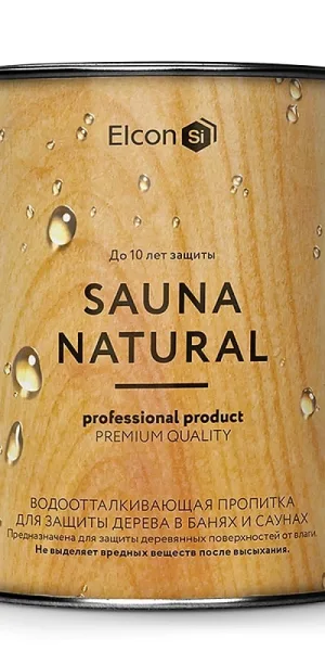 Пропитка для бани и сауны Elcon Sauna Natural 0,9л
