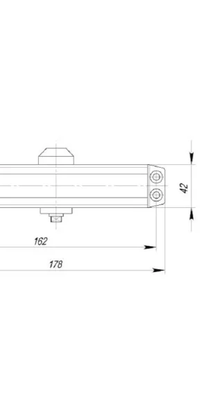 Доводчик дверной Ajax DCTR50-100 WH белый, 50-100кг, от -35 до +45°С