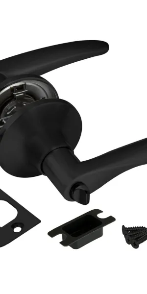 Ручка защелка PUNTO DK620 BL-BK фиксатор, чёрная