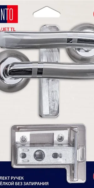 Раздельная ручка PUNTO LM/A SET45R.TL54.JET/HD SN/CP-3 матовый никель/хром 45585