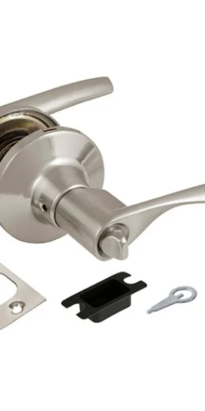 Ручка защелка Ajax DK610 SN-BK фиксатор, никель матовый