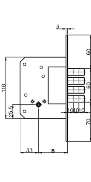 Замок врезной FAYN (SD,Livgard, Metro) 102 5кл