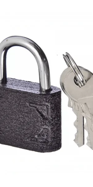 Замок навесной 25мм. чугун."НиКо" -"Pad lock"