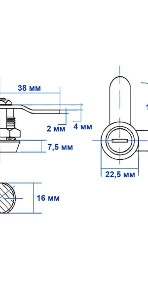 Замок почтовый ЕВРО BIG ЗП-502(503)