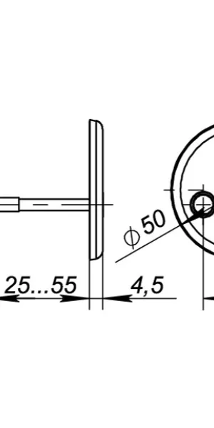 Накладка под ключ Fuaro ESC-S-001-CP хром 38095