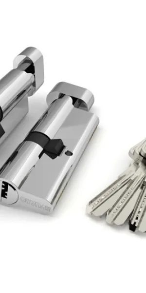 Личинка "FUARO" 90мм  R602/90 45+10+35 хром, вертушка, 5 ключей