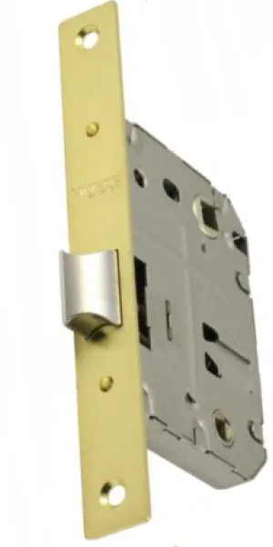 Механизм межкомнатный "Vantage" L70 SB (70мм золото матовое) со смещением