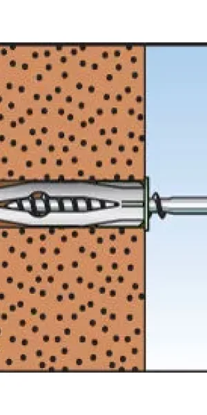 Дюбель "Fischer" FU 8х40 универсальный, под шуруп d4-4.5мм, нейлон 53263