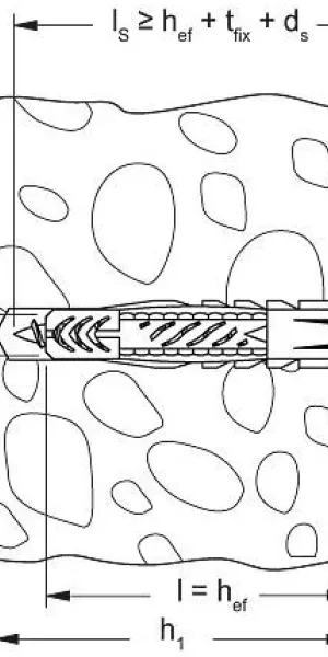 Дюбель "Fischer" UX 10х60 R универсальный, под шуруп d6-8мм, нейлон 77872