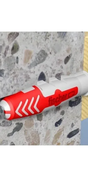 Дюбель "Fischer" DUOPOWER комплект 5x25 универсальный, нейлон + шуруп потай 4х35мм 555105