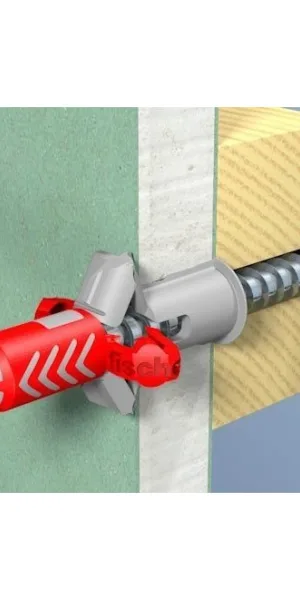 Дюбель "Fischer" DUOPOWER 6х30 универсальный, под шуруп d4-5мм, нейлон 555006