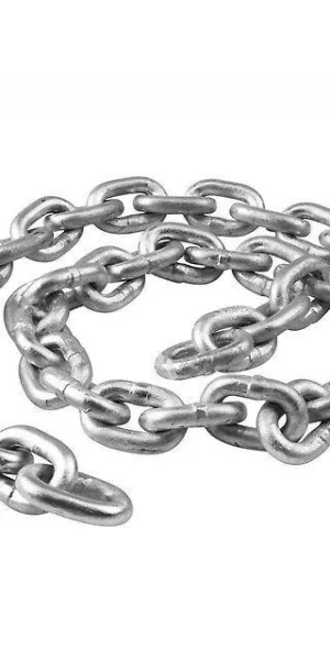 Цепь оцинкованная короткое звено D-6мм DIN766 (DIN5685A) цинк