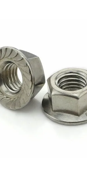 Гайка нержавейка (А2), с фланцем М-10 DIN-6923