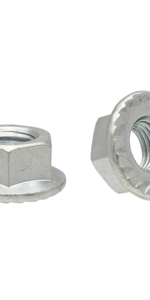 Гайка с насечкой М 4 оцинкованная DIN6923 (пакет 15шт)